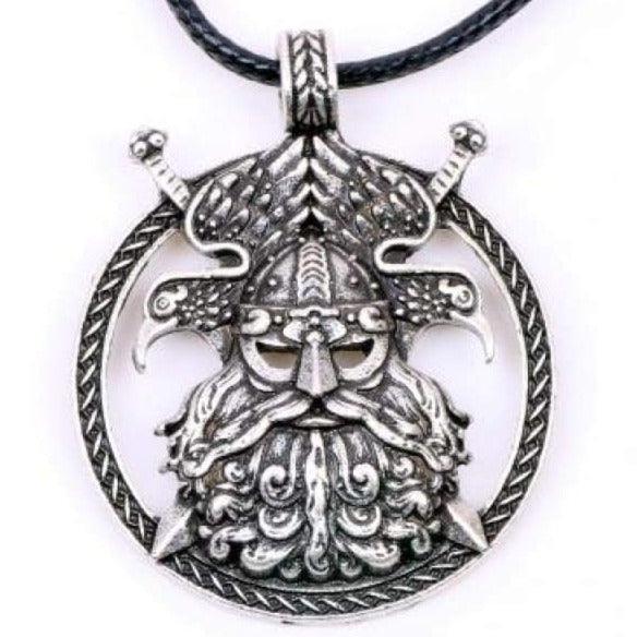 Viking Necklace - Odin &amp; Raven&