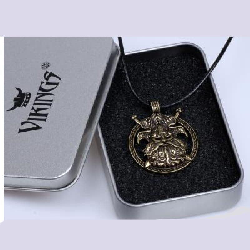 Viking Necklace - Odin &amp; Raven&
